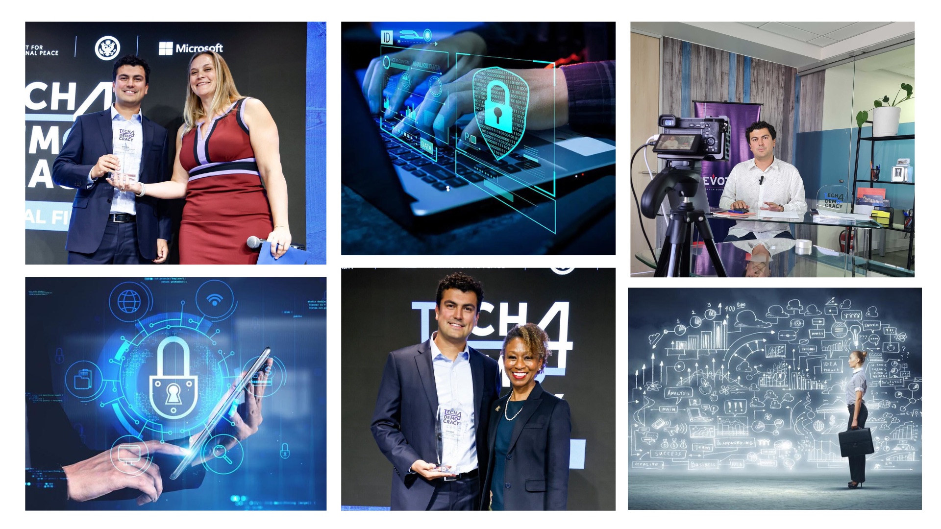 March 2023: EVoting is the global winner of the tech4democracy award and holds a successful electronic voting webinar