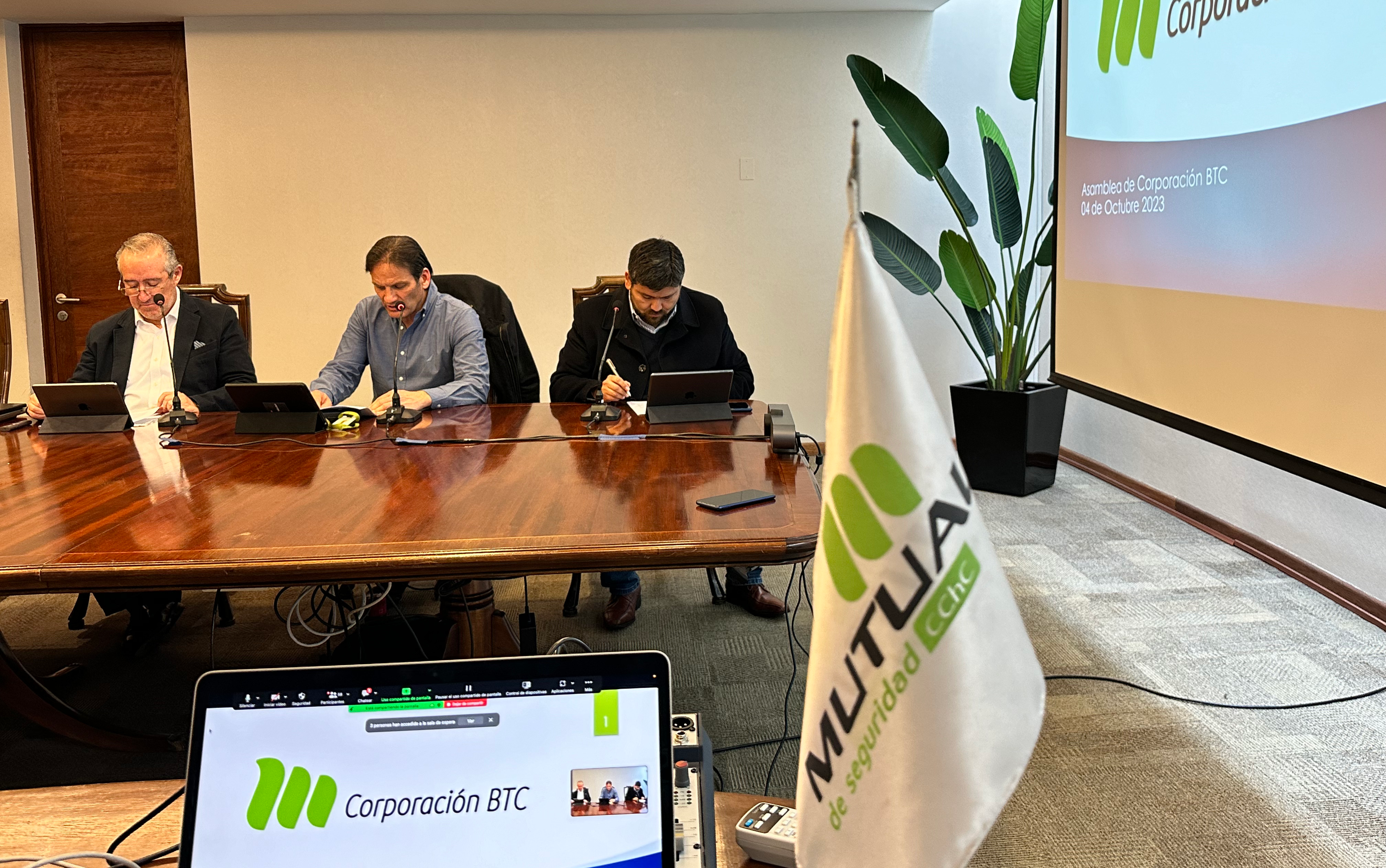Corporación BTC Trabajadores de la Mutual de Seguridad CChC (Chile) en asamblea electrónica con EVoting