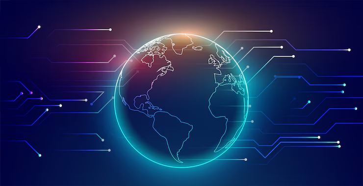 Globo del mundo en versión tecnológica