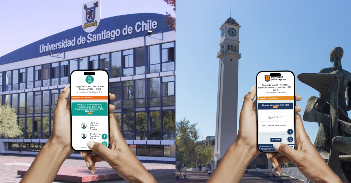 Votación rectoria udec y usach