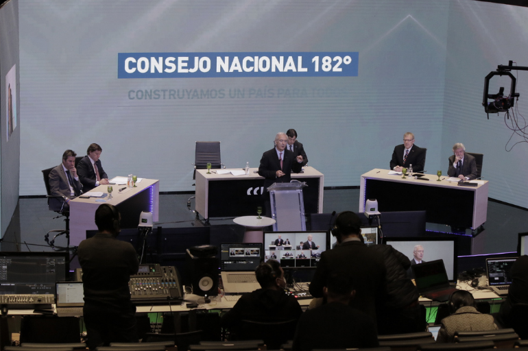 Hugo Bascou, presidente de la Junta Calificadora de Elecciones de la Cámara Chilena de Construcción