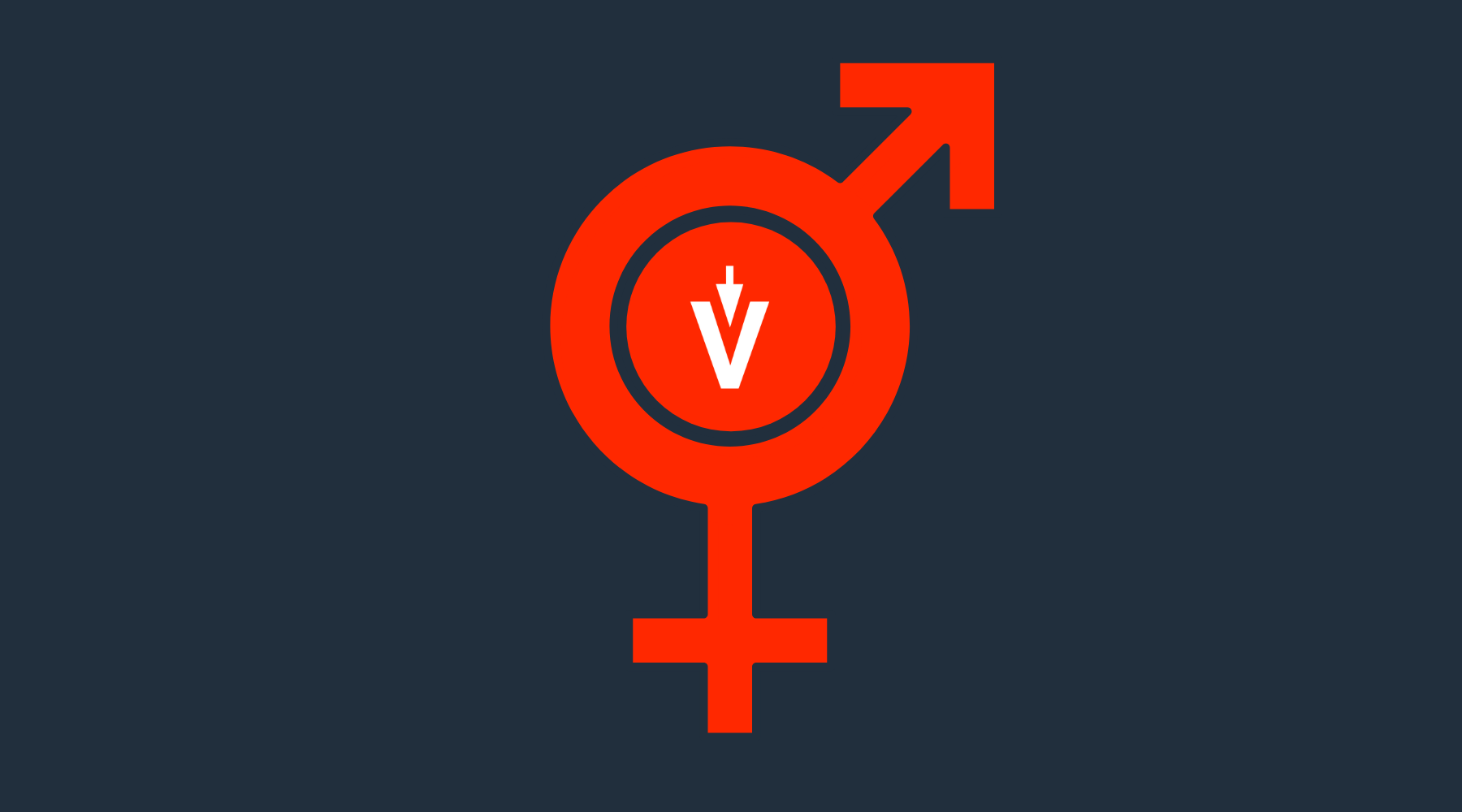 Símbolo de género mixto con logo de EVoting al centro